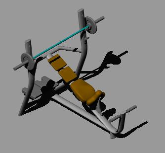 3d incline weight bench