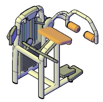 Maquina gluteos 3d