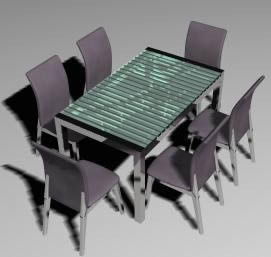 Mesa com cadeiras