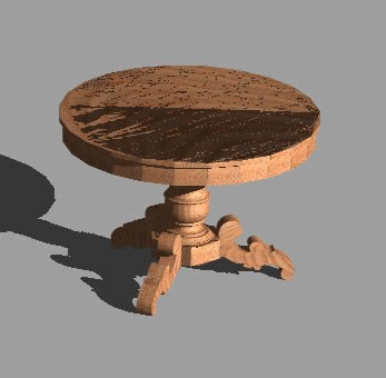 3D runder Tisch