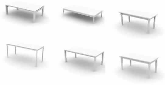 Archmodel 01- 17 modelli di tavoli max
