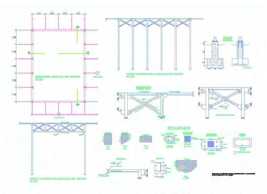 Estructura metalica teatrin