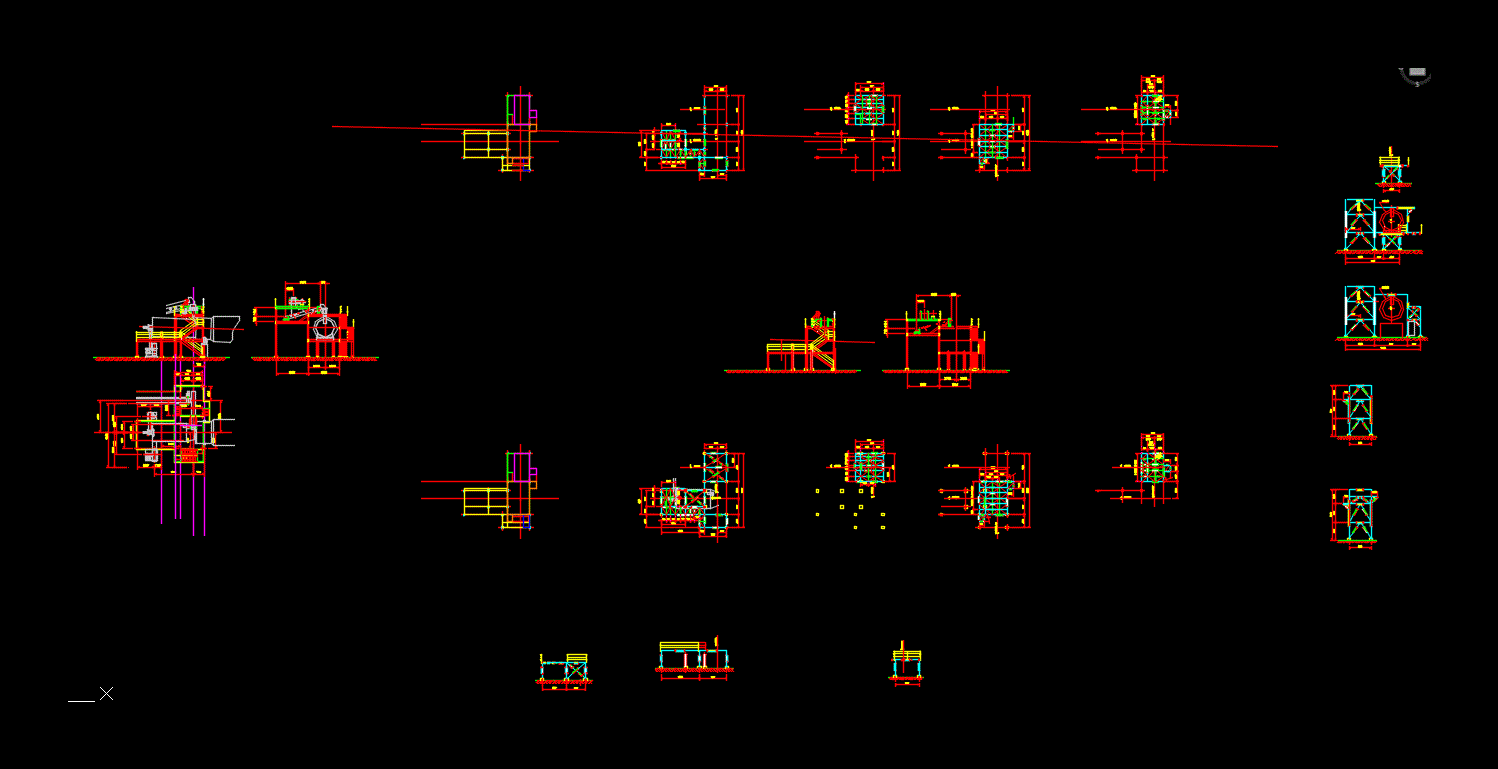 Plataforma de acero industrial