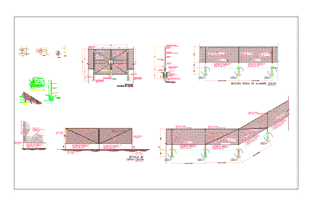 Valla de malla ciclon