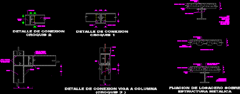 Estructuras de acero detalles varios