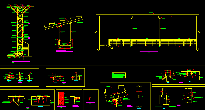 Desarrollo de escalera colgante