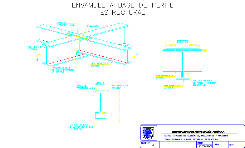 Ensamble de estructura metalica