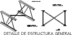 Detalle de estructura de techo metalica