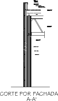 Detalle de estructura de techo metalica