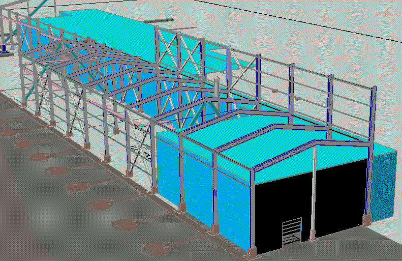 Estructura de nave industrial