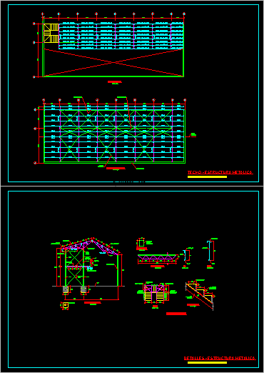 Estructura metalica de almacen