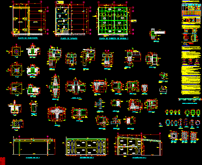 Detalles de vigas de uniones