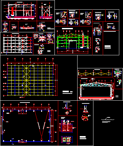 Cobertizo con estructura metalica