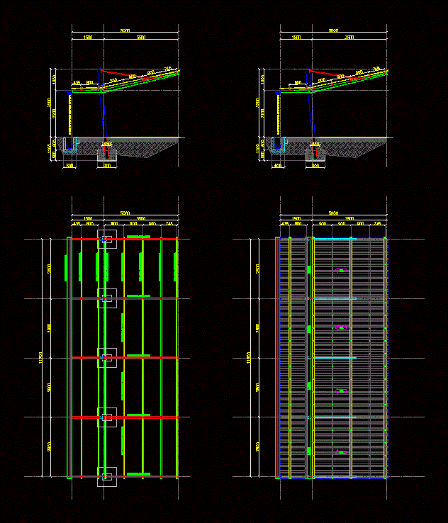 Estructura de estacionamiento en voladizo