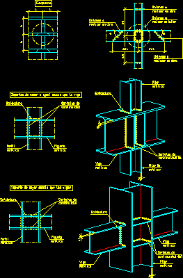 Union entre vigas y elementos estructurales de acero