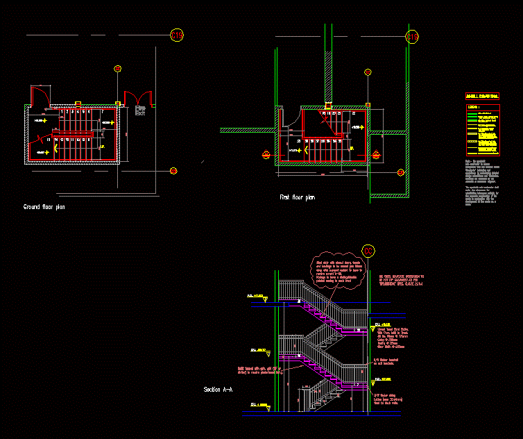 Escapar escalera