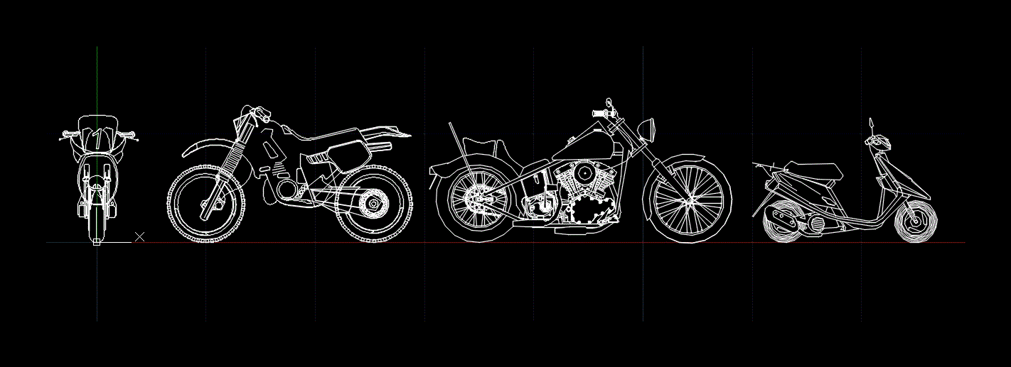 various motorcycles