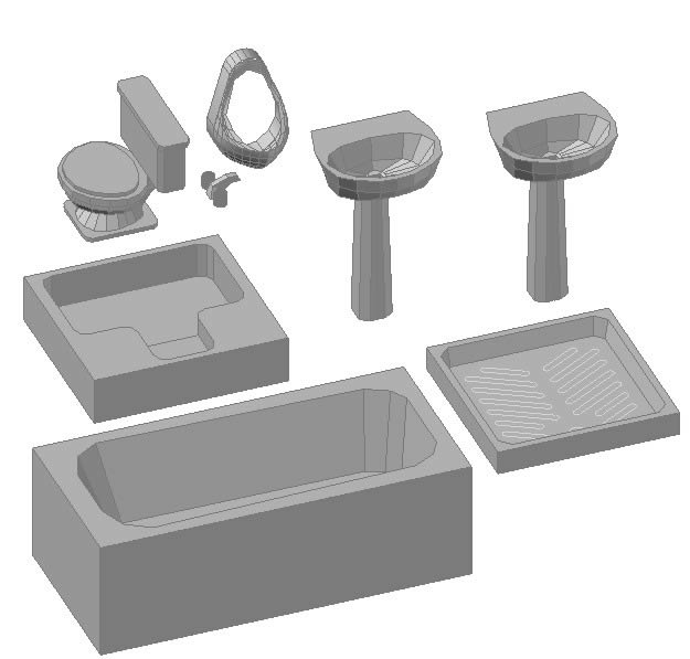3D-Badezimmer – 3D-Toiletten