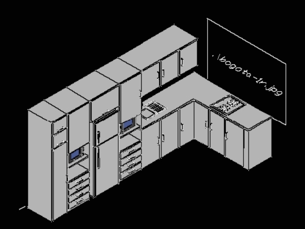 Cocina integral 3d embajada brasil bogota colombia