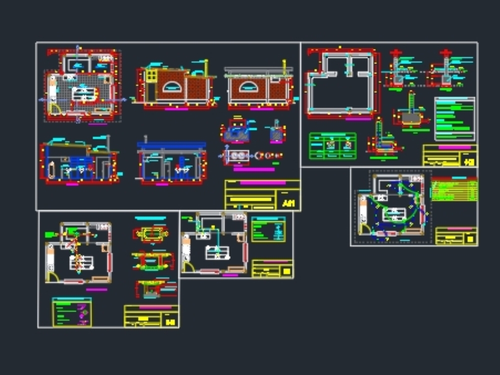 Complete industrial kitchen plans
