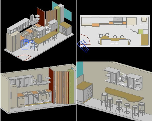 Cocina en 3d