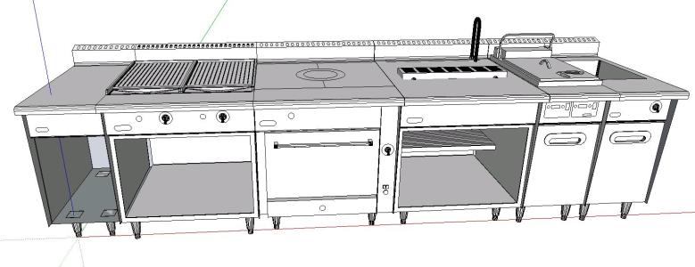 Mueble alto cocina 3d en MAX, Descargar CAD (425.63 KB)