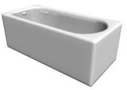 rectangular tub