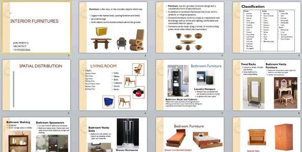 Tipos de muebles - estilos de muebles ppt