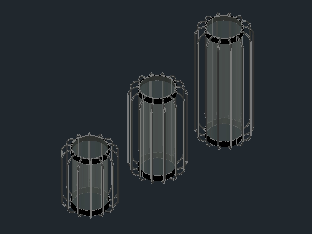 Set di pentole per vetro da interno in metallo