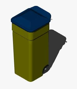 Caneca - garbage can 3d