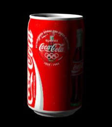 Lata de coca cola 3d