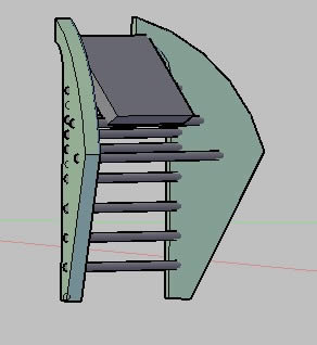 Escalera Moderna para Maqueta