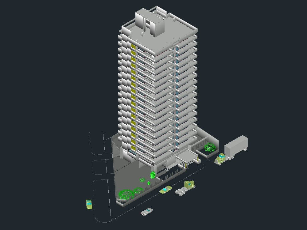 3D-Bürogebäude