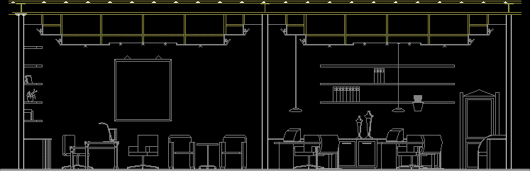 Office - Elevation In AutoCAD | CAD library