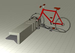 Banco y soporte bicicleta