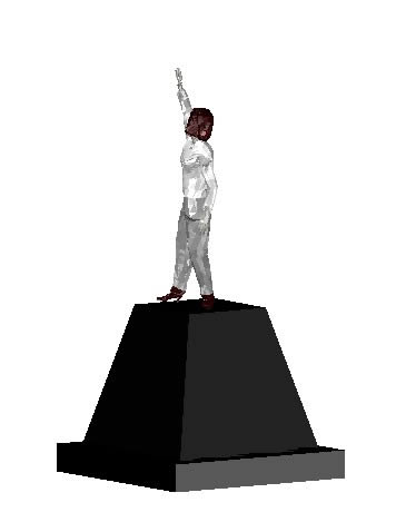 Base for 3d statue
