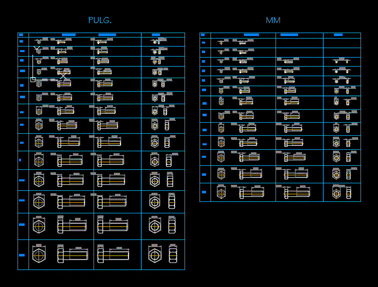 hex bolts