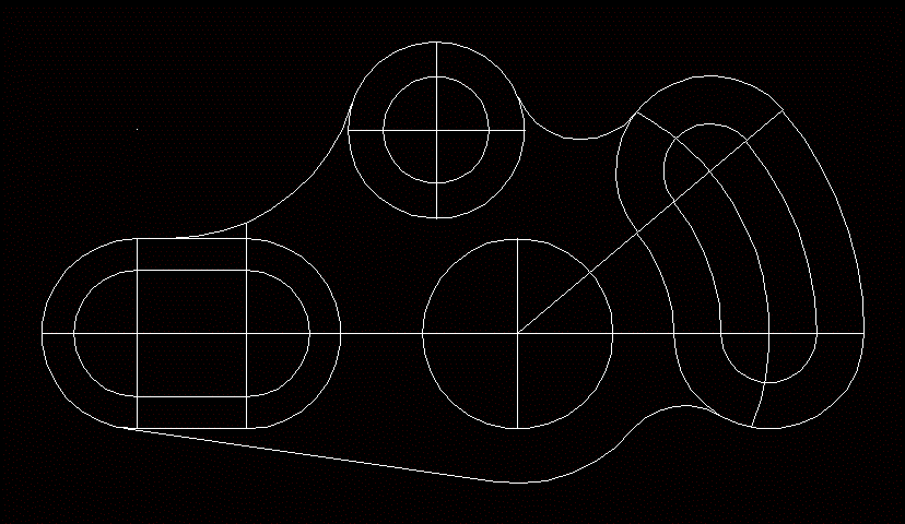 Arm for gears - technical drawing