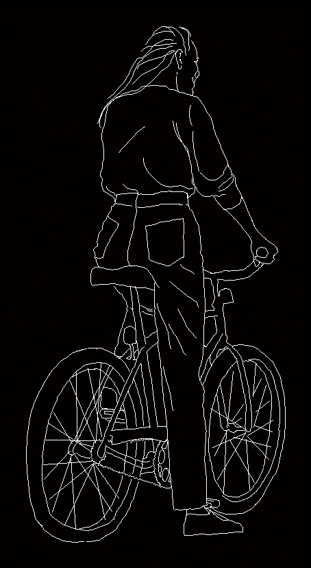 Radfahrerin