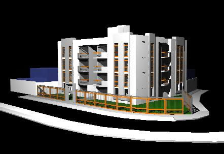 3d multifamily building