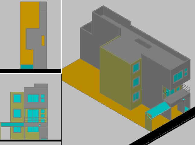 3D-Haus-Raum-Projekt