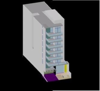 modèle d'immeuble d'habitation