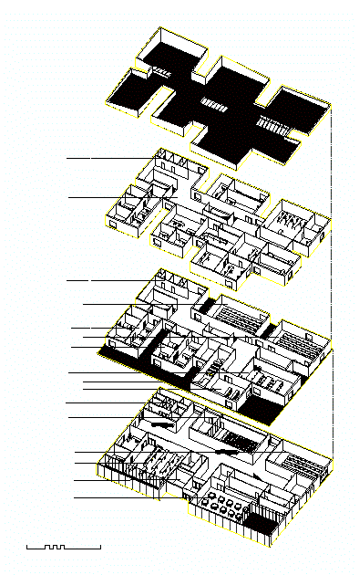 Axonométrique - bâtiment