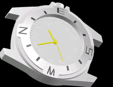 Reloj 3d