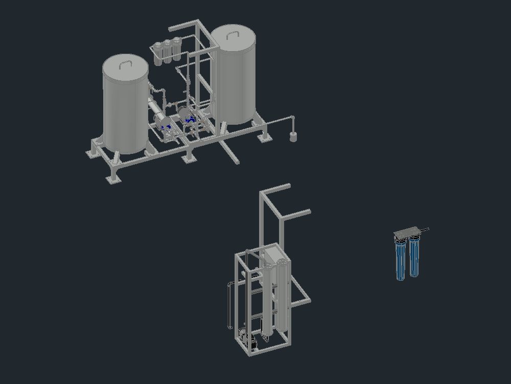 Machine de dessalement d'eau pour l'utilisation d'eau de mer.