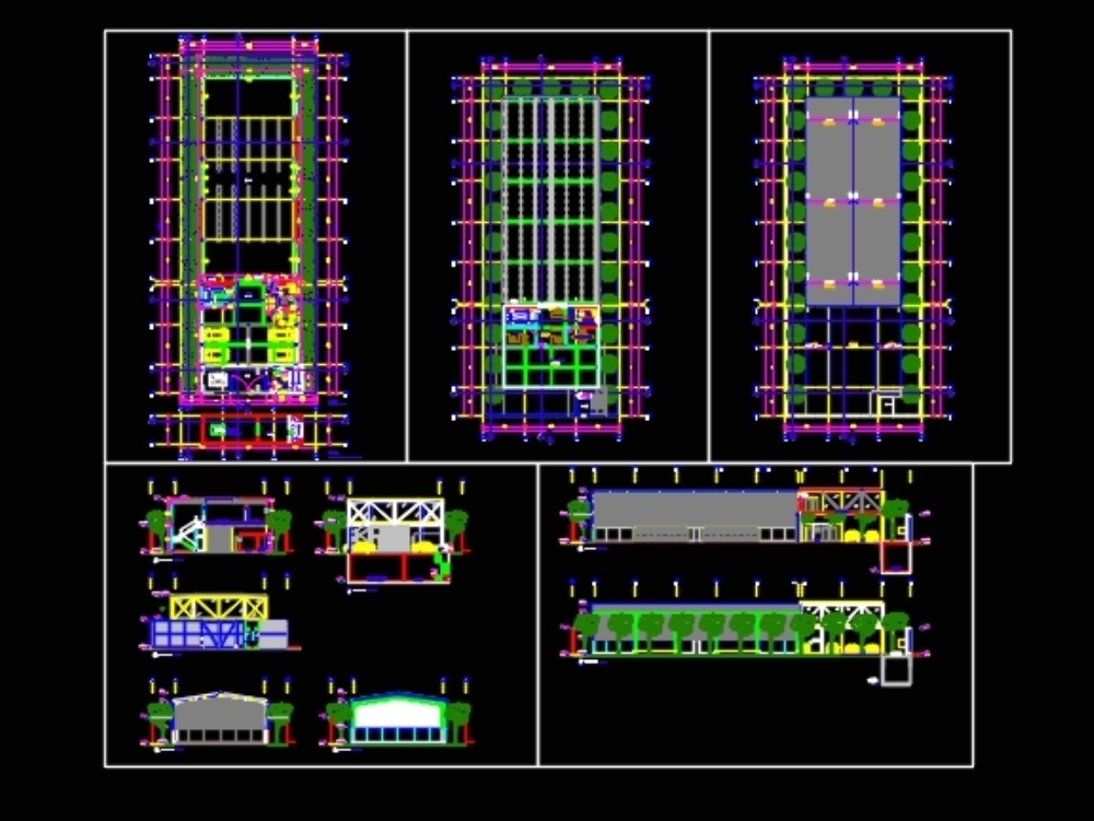 Nave industrial; estructura metalica