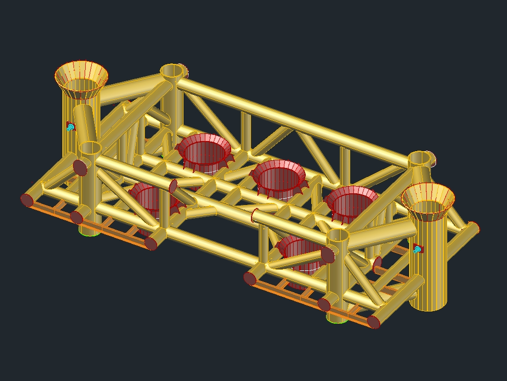 Estructura de templete submarino hok-a