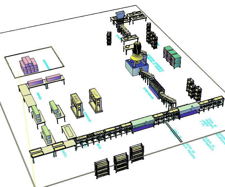 Fabrica distribucion de planta 3d