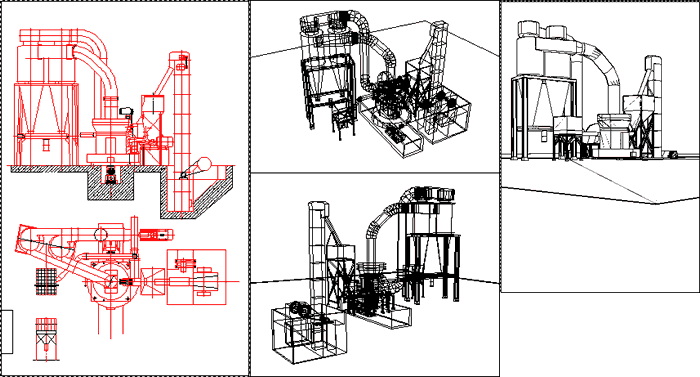 3D-Seitenwalzenmühle