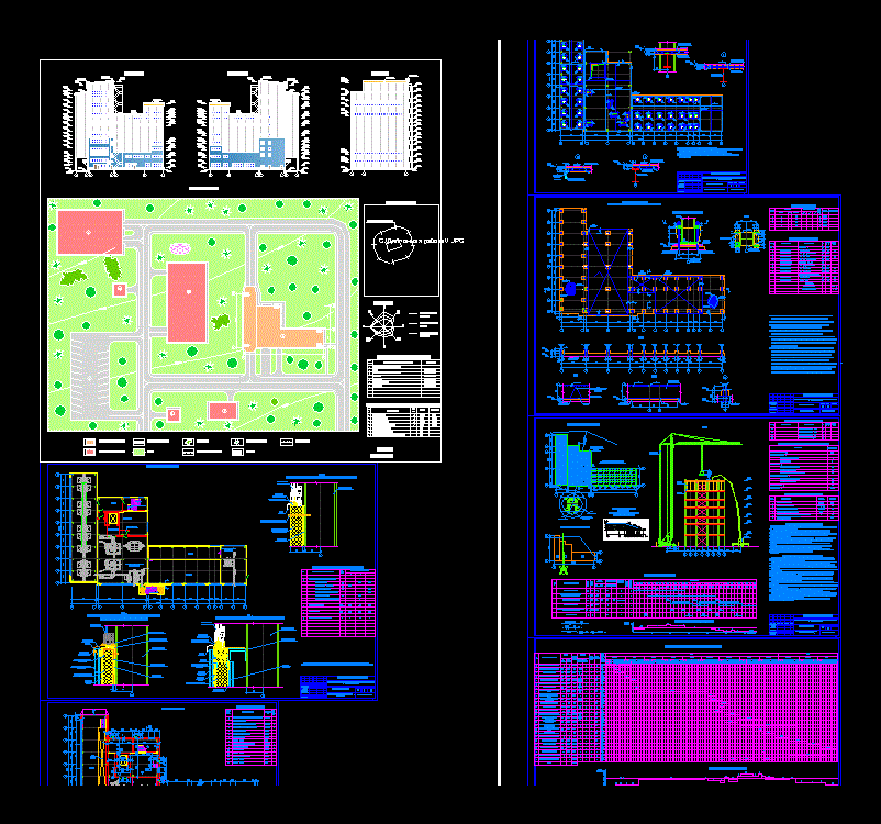 Fodder plants industrial warehouse